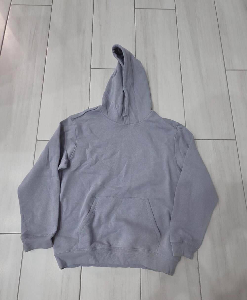 H&M Basic Pullover Hoodie in Gray